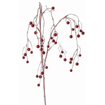 Kunststoff Schneebeeren Zweig PASKO, Beeren, rot, 120cm