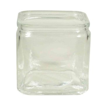Maxi Teelichthalter SEAN aus Glas, klar, 7,5x7,5x7,5cm