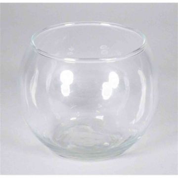 Kugel Teelichthalter Glas TOBI OCEAN, klar, 8,5cm, Ø11cm