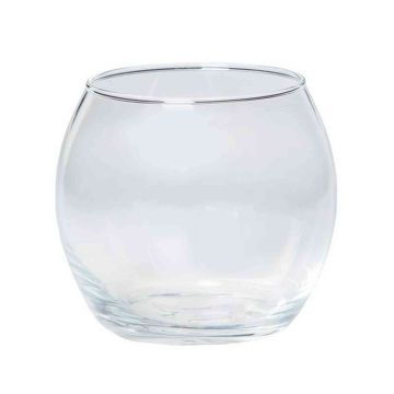 Kugel Teelichthalter TOBI OCEAN aus Glas, klar, 6,5cm, Ø8cm
