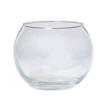 Kugel Teelichthalter TOBI OCEAN aus Glas, klar, 8,5cm, Ø11cm