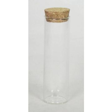 Korkenglas SINAN, transparent, 12cm, Ø3,5cm