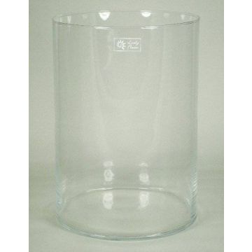 Glas Vase Zylinder SANYA OCEAN, klar, 35cm, Ø25cm
