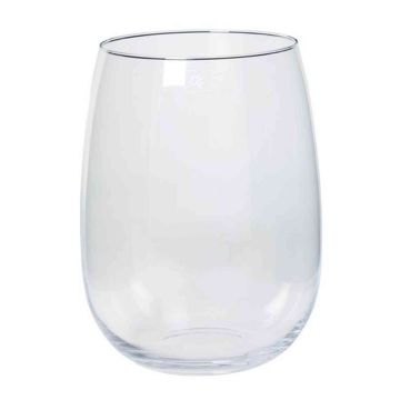 Windlicht Glas AUBREY, transparent, 26cm, Ø22cm
