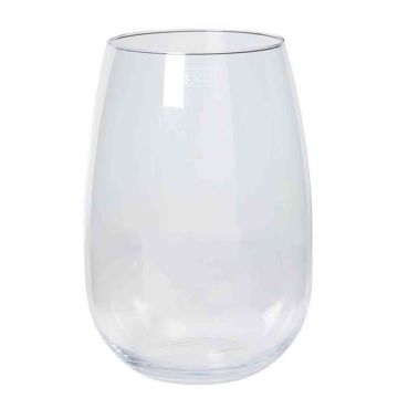 Windlicht Glas AUBREY, transparent, 40cm, Ø27cm