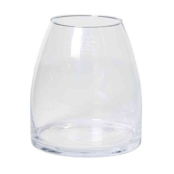 Windlicht Kerzenglas LEILA, klar, 20cm, Ø18cm