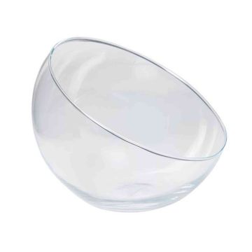 Dekoschale NELLY OCEAN aus Glas, klar, 17cm, Ø20cm