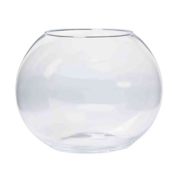 Kerzen Kugelvase TOBI OCEAN aus Glas, klar, 20cm, Ø25cm
