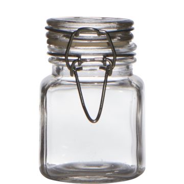 Einmachglas POPPY mit Bügelverschluss, klar, 7,5cm, Ø5cm