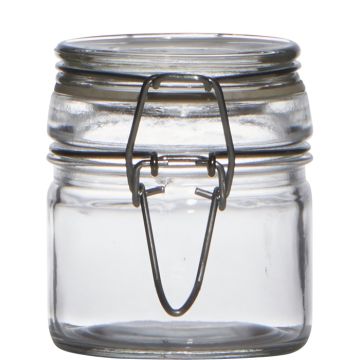 Einmachglas POPPY mit Bügelverschluss, klar, 7cm, Ø6cm