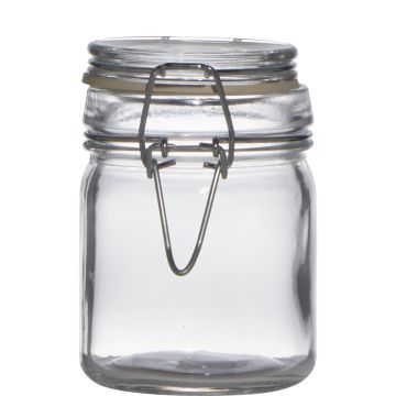 Einmachglas POPPY mit Bügelverschluss, klar, 9cm, Ø6,5cm