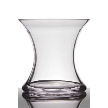 Deko Vase LIZET aus Glas, klar, 15cm, Ø15cm