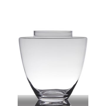 Blumenvase Glas LACEY, klar, 35cm, Ø35cm