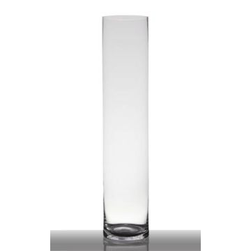 Glas Bodenvase Zylinder SANSA EARTH, klar, 90cm, Ø19cm