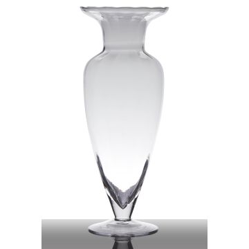 Pokalvase Glas KENDRA auf Standfuß, klar, 32cm, Ø12,5cm