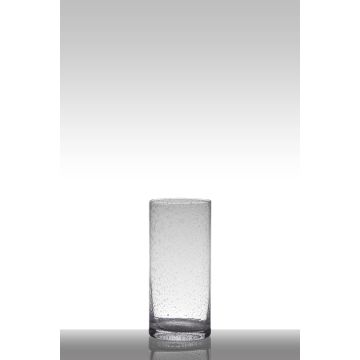 Zylindervase Glas SANUA mit Bläschen, klar, 26cm, Ø12cm
