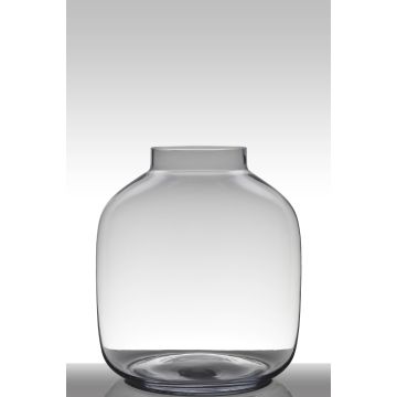 Runde Glas Vase GEORGIA EARTH, klar, 38cm, Ø34cm