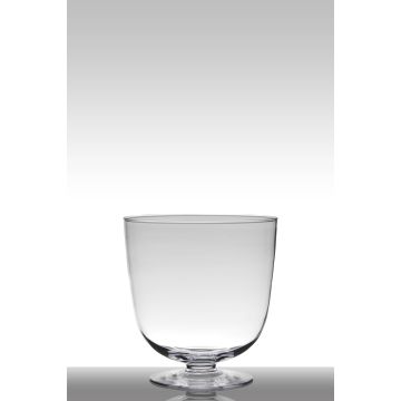Kerzenglas SHIRLEY auf Standfuß, klar, 28cm, Ø27cm
