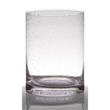 Zylindervase Glas SANUA mit Bläschen, klar, 20cm, Ø15cm