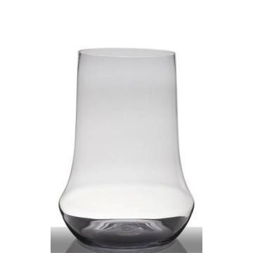 Glas Blumenvase SHANE, klar, 45cm, Ø33,5cm