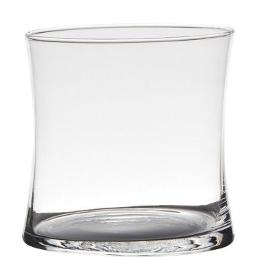 Tischlicht Glas DENNY, transparent, 15cm, Ø15cm