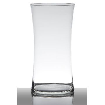 Glas Blumenvase DENNY, transparent, 30cm, Ø15cm