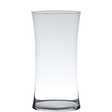 Glas Blumenvase DENNY, transparent, 30cm, Ø15cm