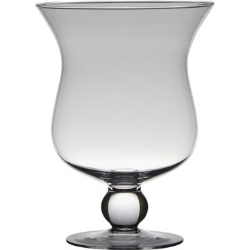 Windlichtglas TIFFANY auf Standfuß, klar, 24cm, Ø18cm