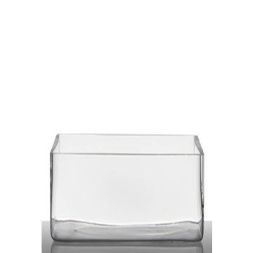 Tischlicht Glas MIRJA, klar, 25x10x15cm