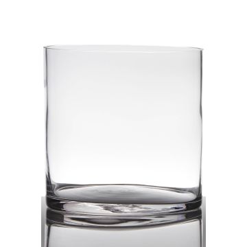 Kerzenglas Zylinder SANSA EARTH, klar, 19cm, Ø19cm