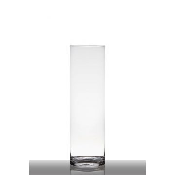 Glas Boden Vase Zylinder SANYA EARTH, klar, 50cm, Ø15cm