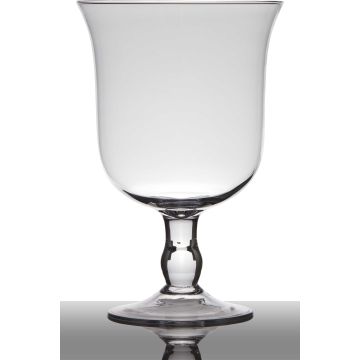 Pokalvase Glas NOELLE auf Fuß, klar, 24cm, Ø15,5cm