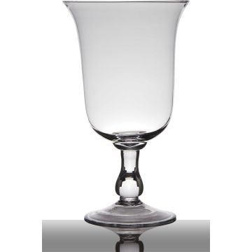 Pokalvase Glas NOELLE auf Fuß, klar, 37,5cm, Ø23,5cm