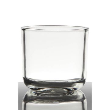 Kerzenhalter NICK aus Glas, klar, 13cm, Ø14cm