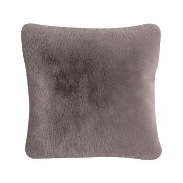 Kuscheliges Kissen MAGALI, anthrazit, 45x45cm