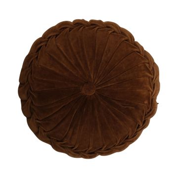 Rundes Sitzkissen BELLONA, braun, 10x40cm