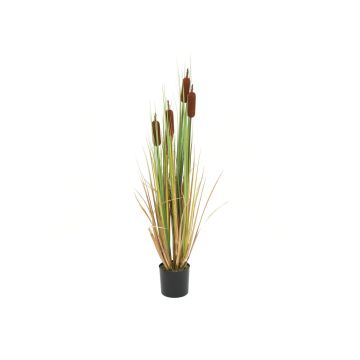 Künstliches Schilfrohrgras SINIKA mit Binsen, grün-gelb, 150cm