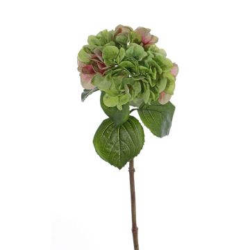 Plastik Hortensie CHIDORI, grün-rosa, 60cm, Ø20cm
