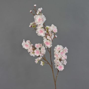 Textilzweig Japanische Zierkirsche RUKIA, blühend, hellrosa-weiß, 90cm, Ø3-6cm