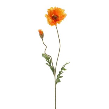 Künstliche Mohnblume LIENTJE, orange, 65cm, Ø12cm