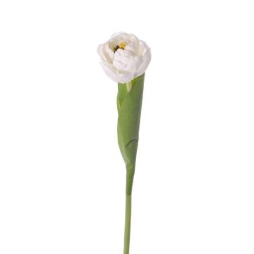 Kunst Tulpe ROMANA, weiß, 45cm, Ø6cm