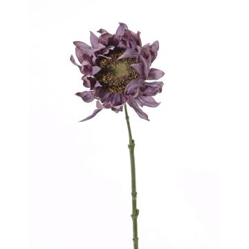 Künstliche Sonnenblume JANIKA, dunkellila, 60cm, Ø13cm