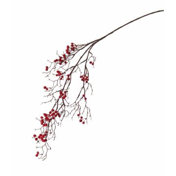 Deko Schneebeeren Zweig GESA mit Beeren, rot, 100cm