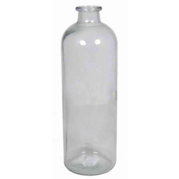 Glas Flasche URSULA, klar, 33cm, Ø11cm