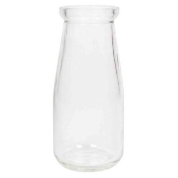 Dekoflasche MICHEL aus Glas, klar, 14cm, Ø6,3cm