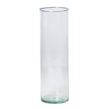 Glas Vase Zylinder SANYA OCEAN, klar, 30cm, Ø9cm