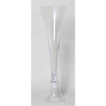 Boden Vase SOKKA aus Glas, klar, 100cm, Ø28,5cm