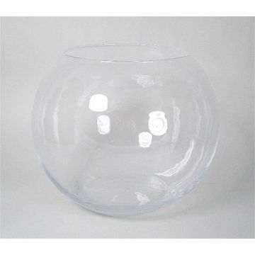 Kerzen Kugelvase TOBI OCEAN aus Glas, klar, 25cm, Ø27cm