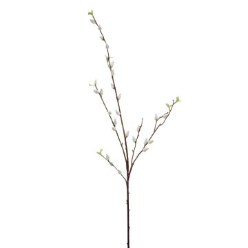 Künstlicher Weidenkätzchen Zweig LARDEIRA, weiß, 95cm