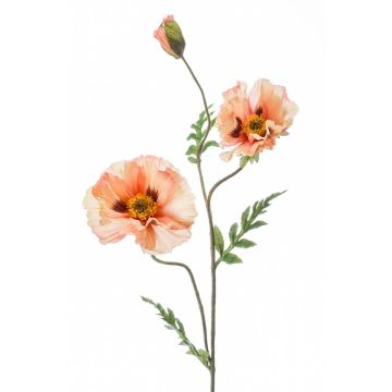 Deko Mohnblume LOPEZ, creme-rosa, 90cm